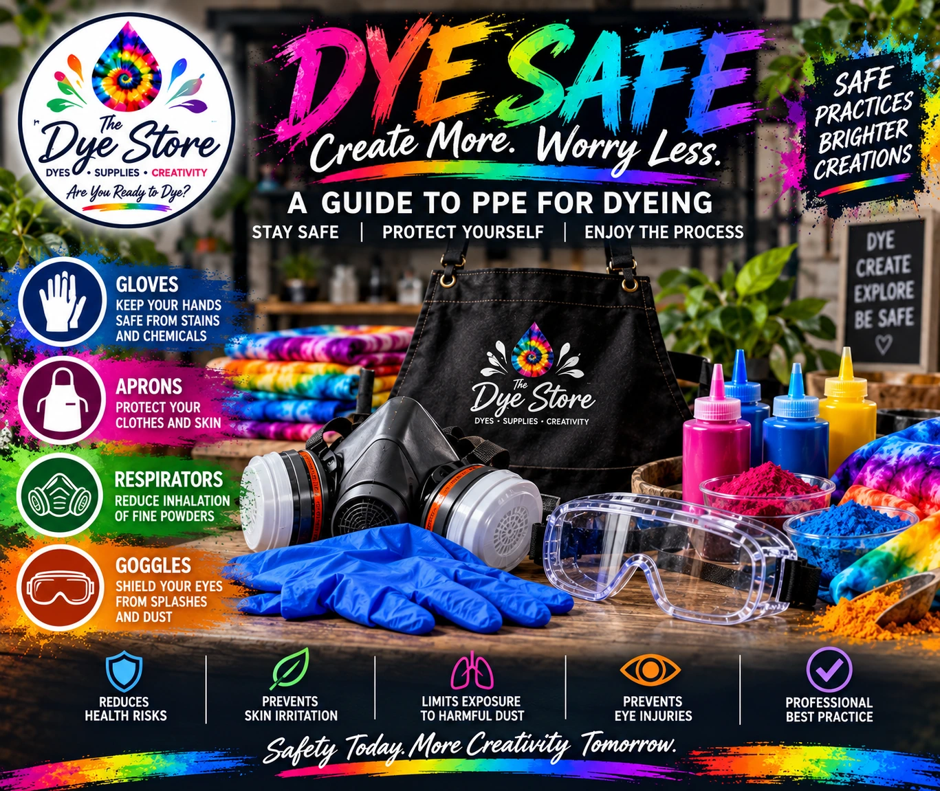 Dye Safe: A Guide to PPE for Dyeing