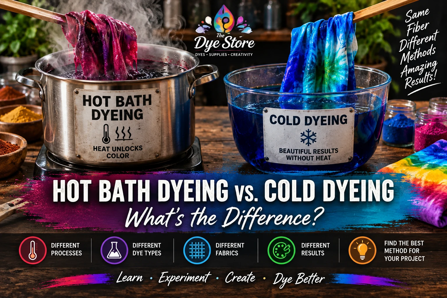 Hot Bath Dyeing vs. Cold Dyeing: What’s the Difference?