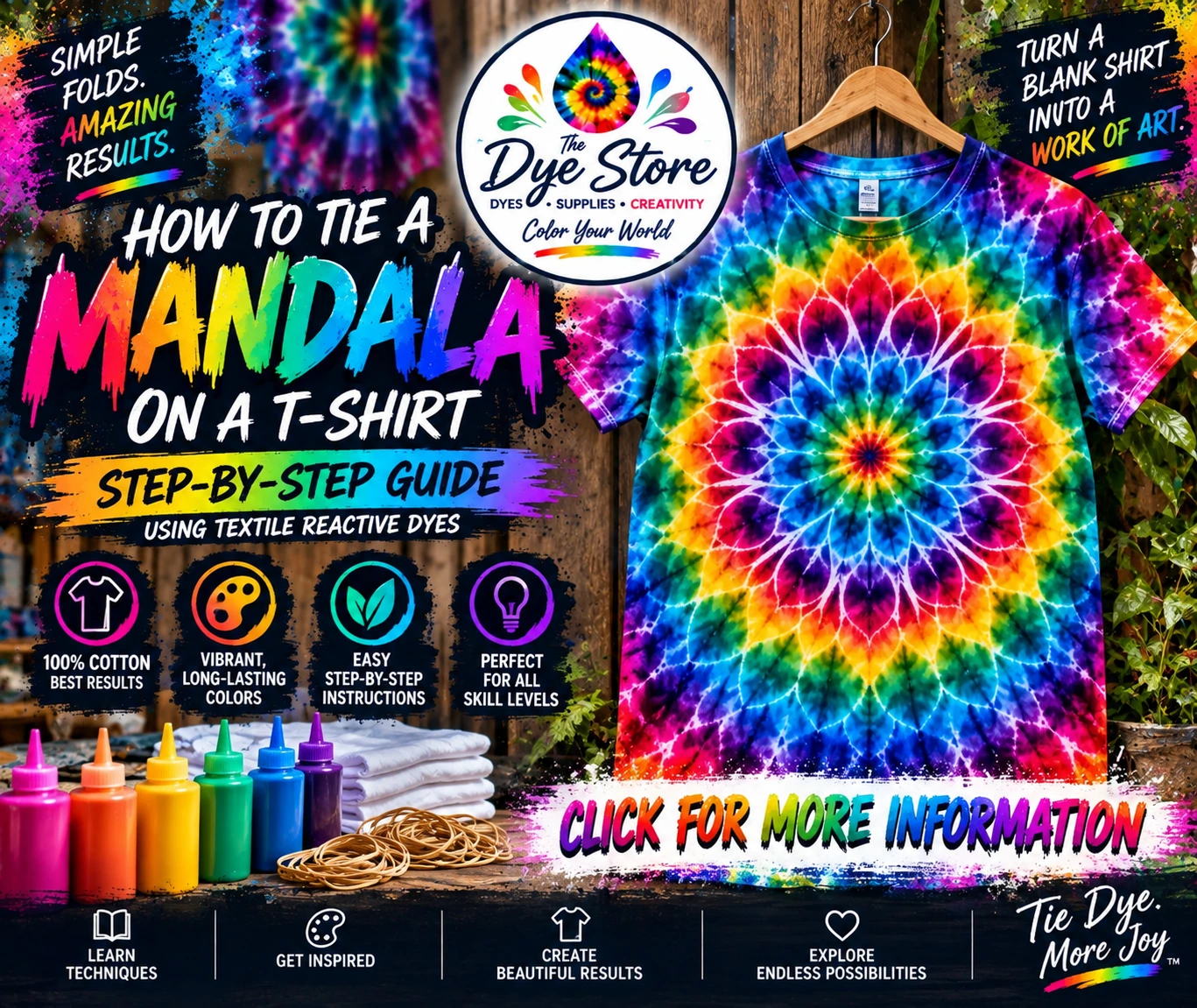 How to Tie a Mandala on a T-Shirt: Step-by-Step Guide
