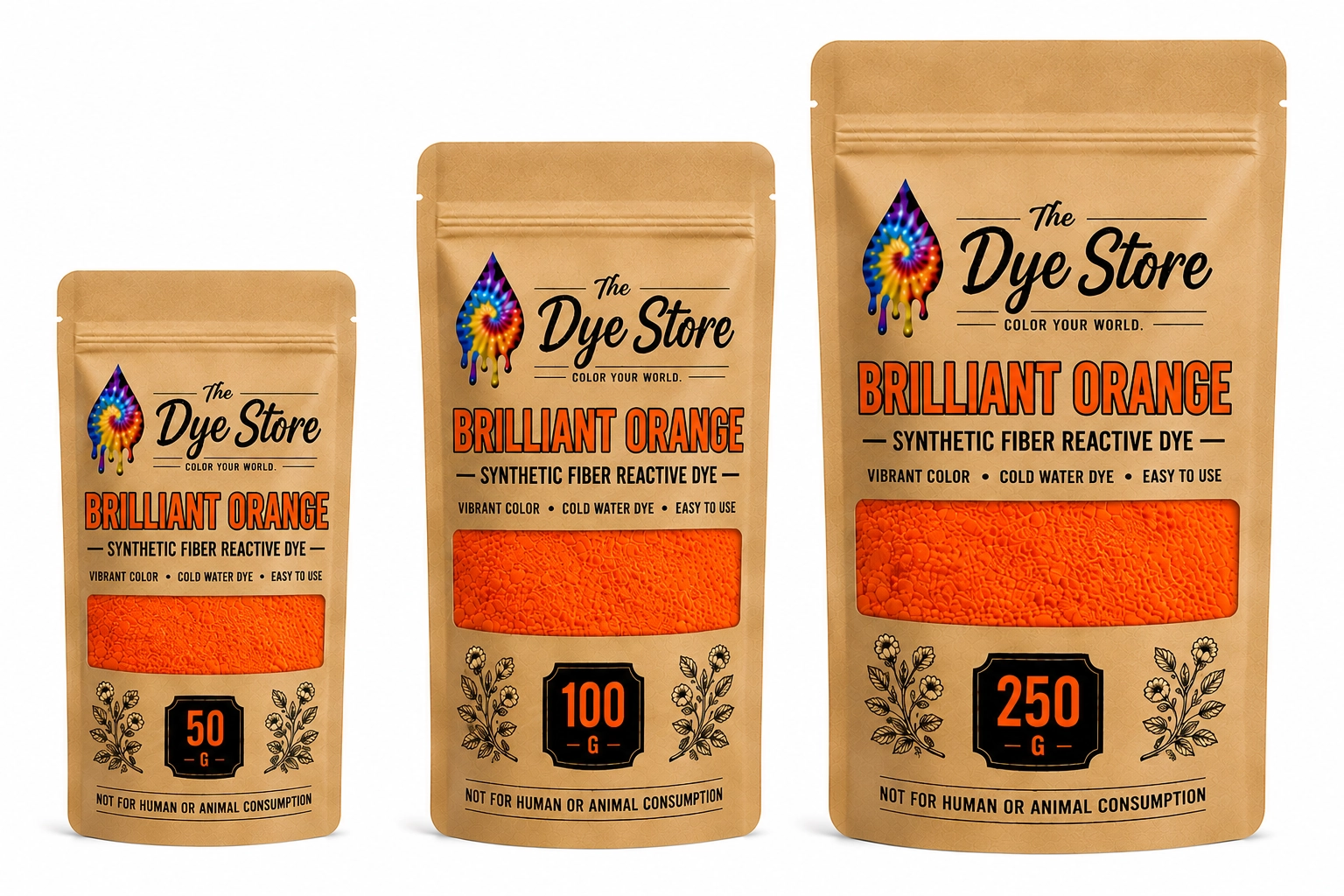 Brilliant Orange Synthetic Dye Powder