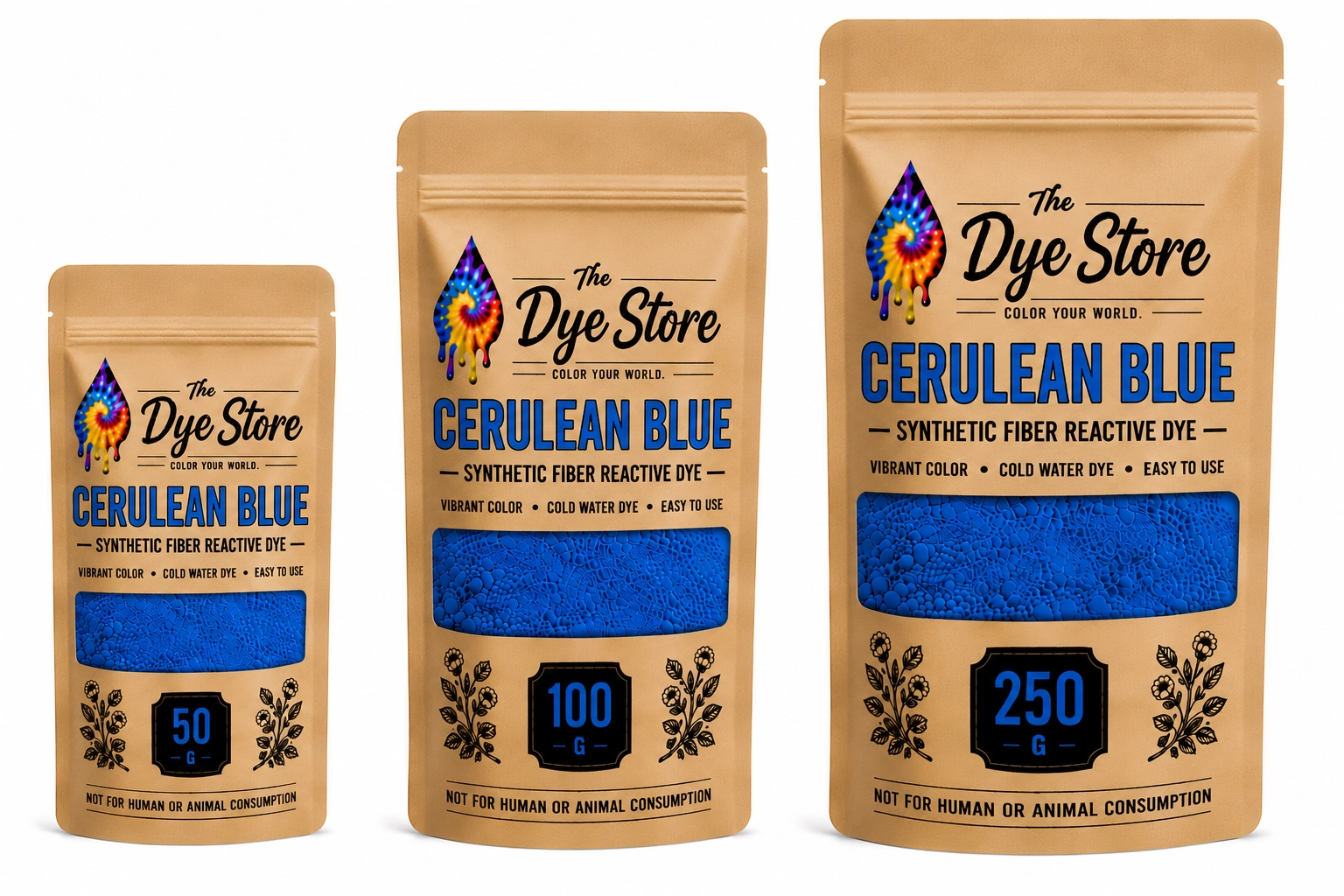 Cerulean Blue Synthetic Dye Powder