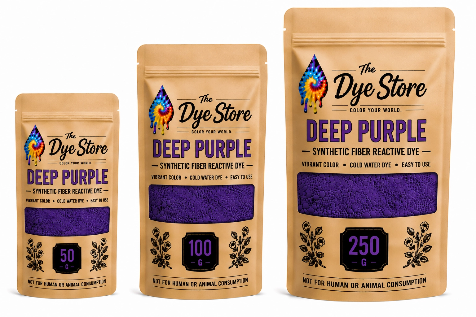 Deep Purple Synthetic Dye Powder