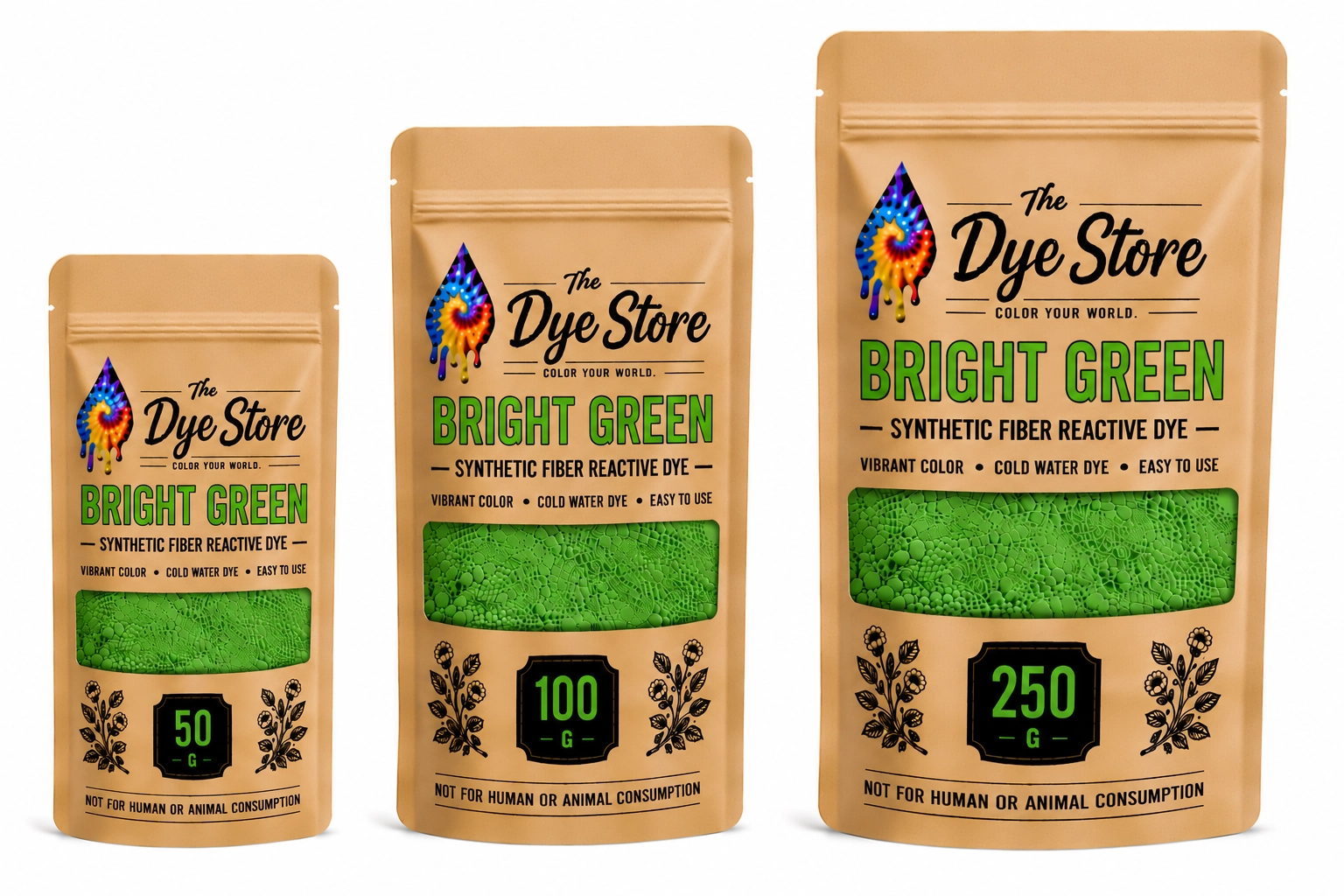 Bright Green Synthetic Dye Powder